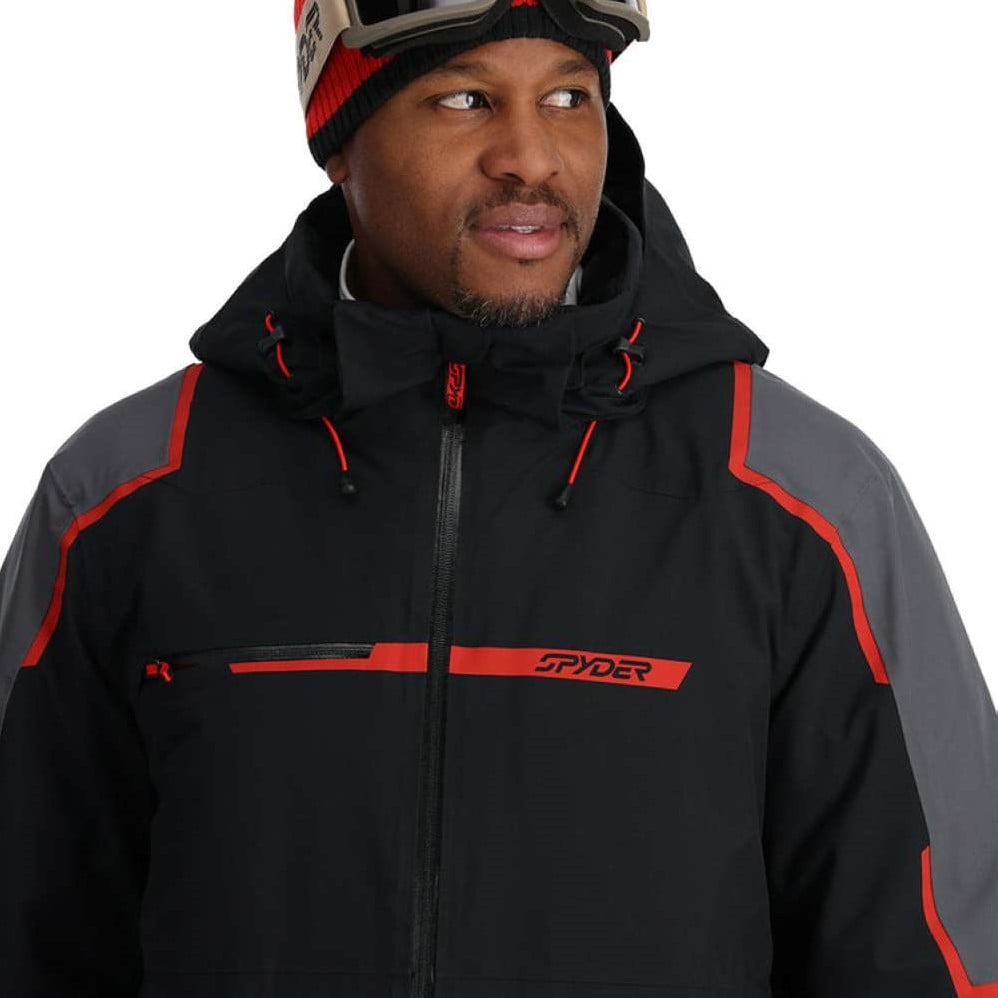 Black spyder ski jacket on sale