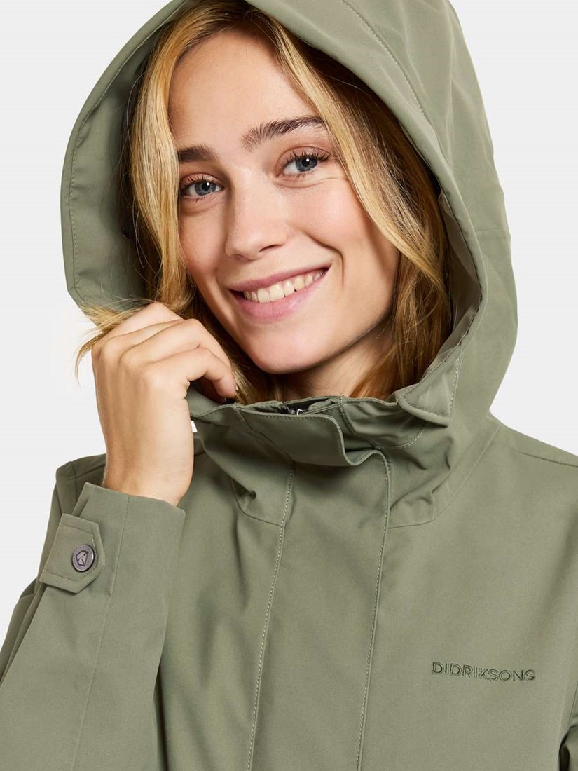 Didriksons winter parka damen oliv on sale